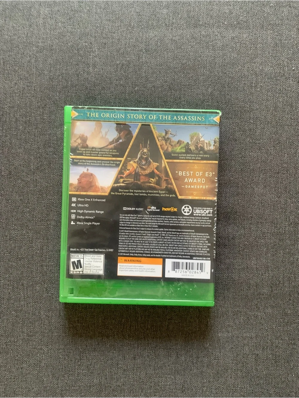 Ubisoft Assassin's Creed Origins Microsoft 4K Ultra HD HDR Xbox One X Enhanced